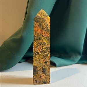 Realgar “Ruby of arsenic” Obelisk Sculpture